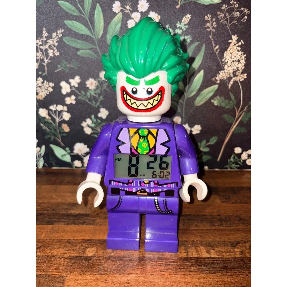 LEGO Batman Movie Joker Minifigure Digital Alarm Clock Purple 9.5 Inch 2016